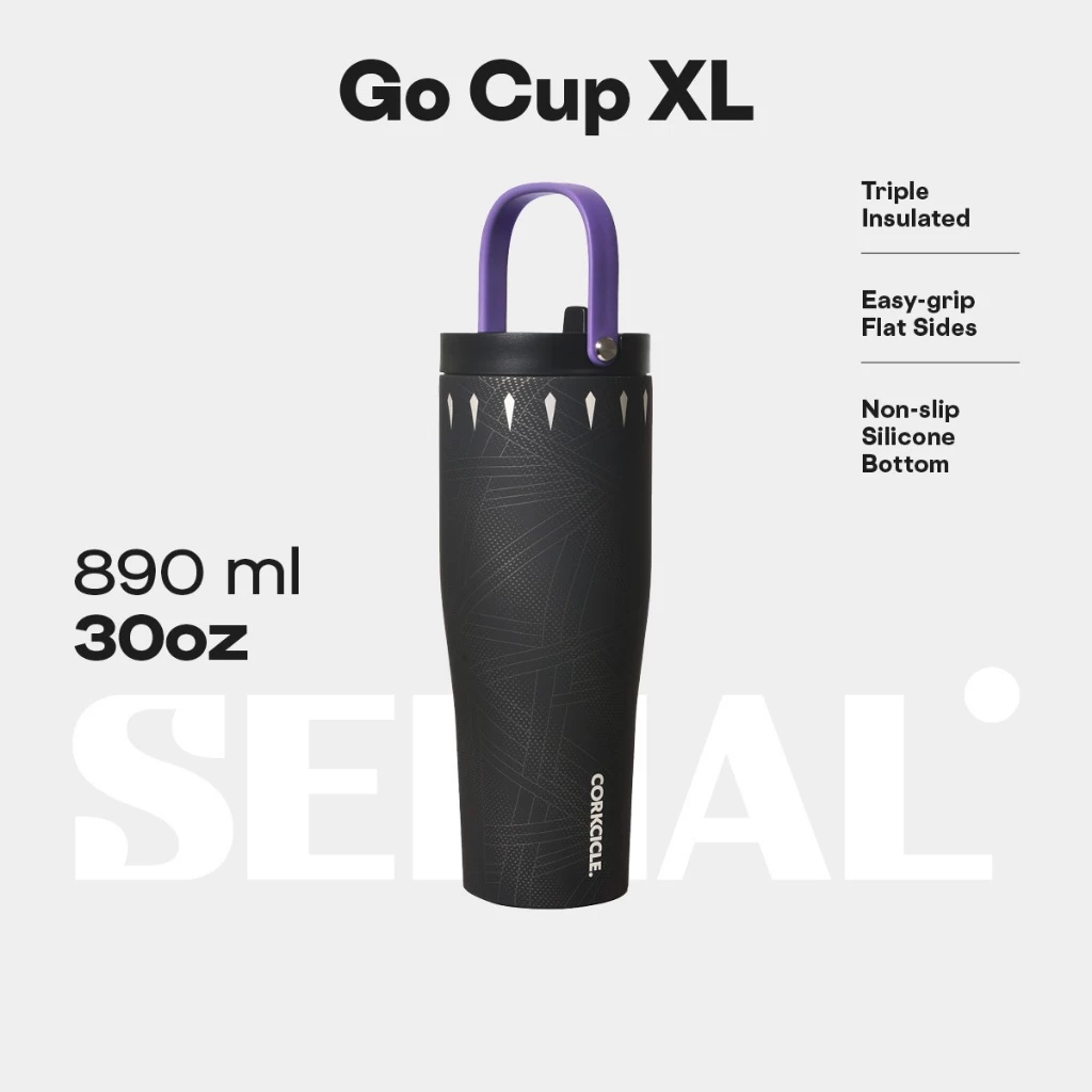 CORKCICLE Go Cup XL 30oz - Marvel Black Panther